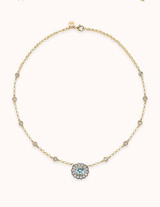 Single Alexandra Necklace Aquamarine