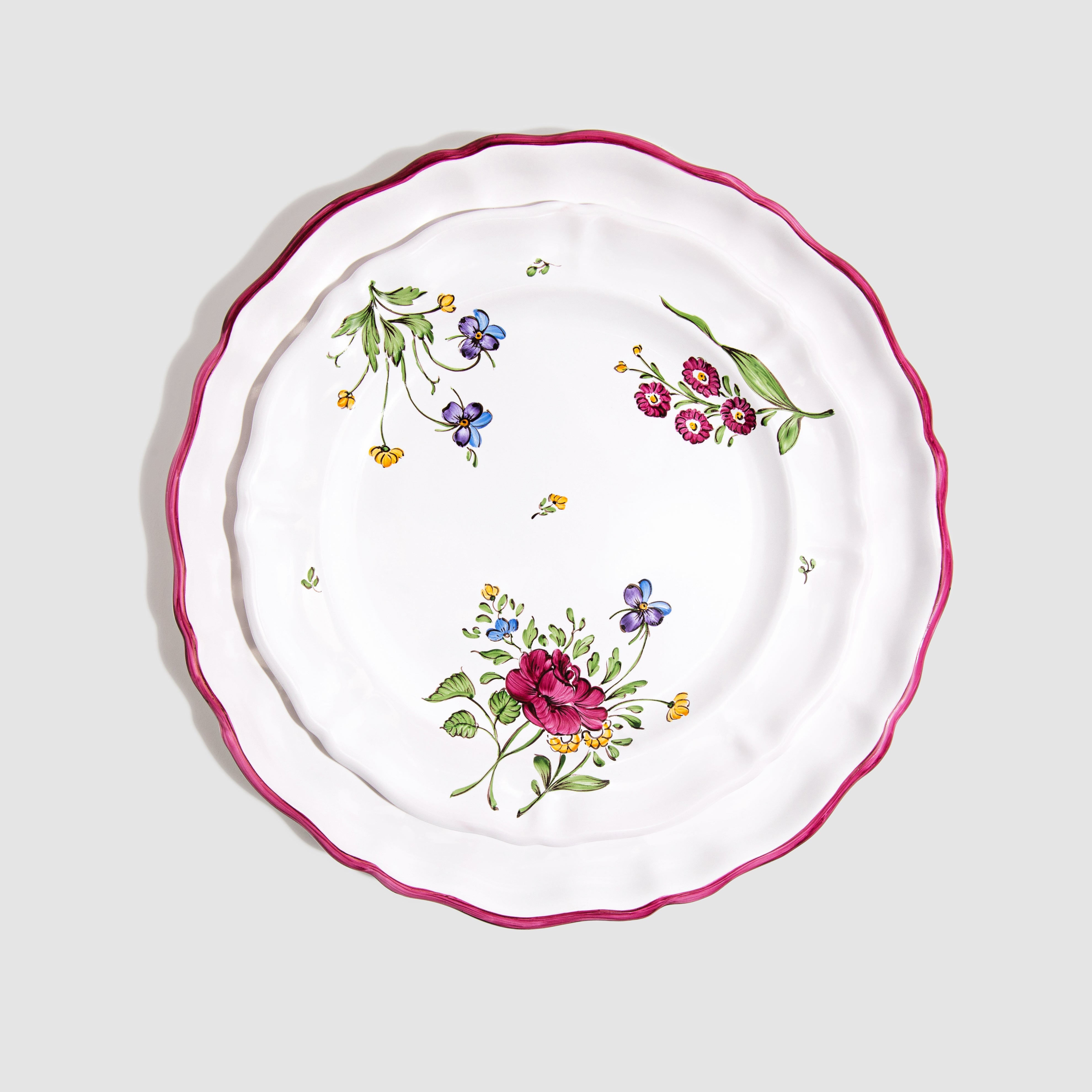 Picardie Salad Plate in Florale