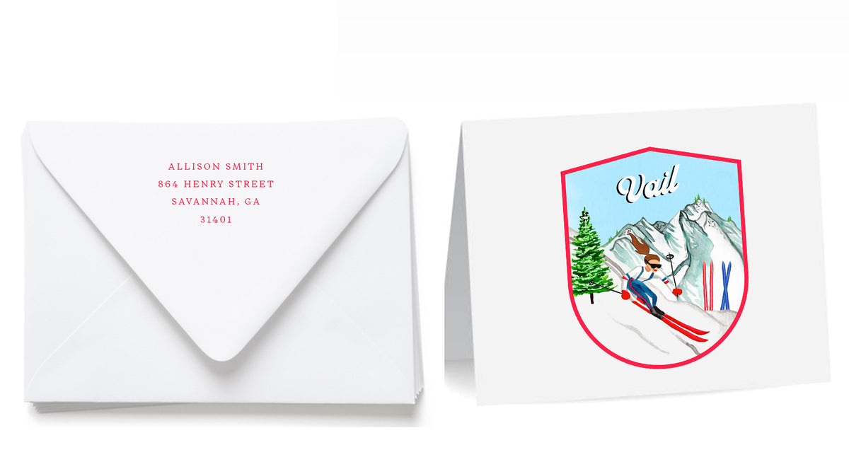 Personalized Crest Stationery Set