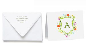 Personalized Crest Stationery Set