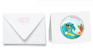 Personalized Crest Stationery Set