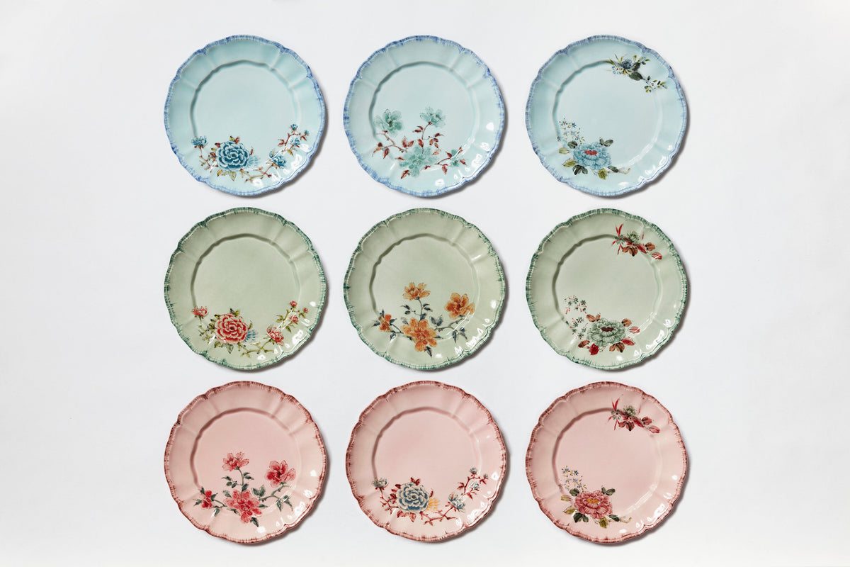 Veranda Celadon Dinner & Dessert Plates