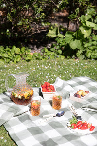 Green Gingham Tablecloth