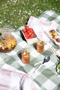 Green Gingham Tablecloth