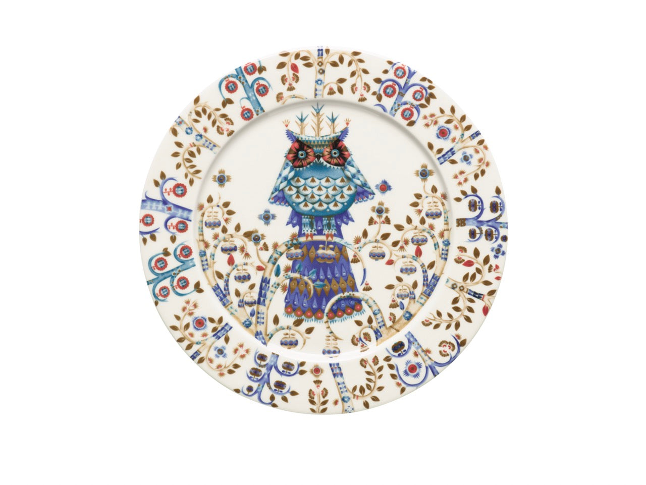 Taika Dinner Plate Flat 10.75" in White