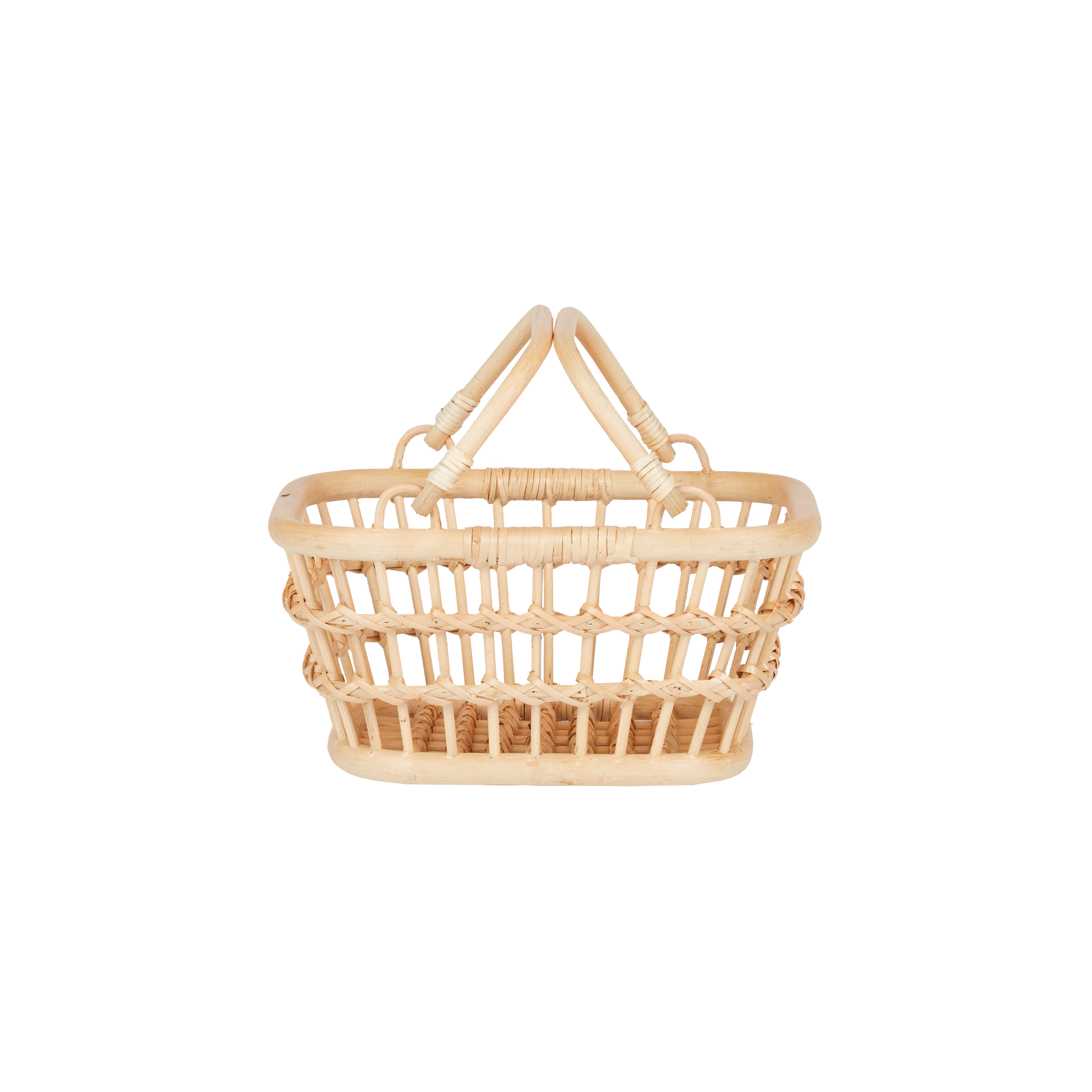 Rattan Tarry Basket in Wheat