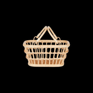 Rattan Tarry Basket in Wheat