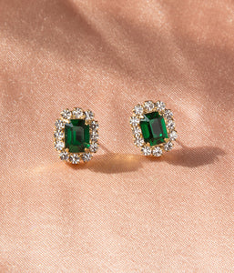 Tati Studs in Emerald