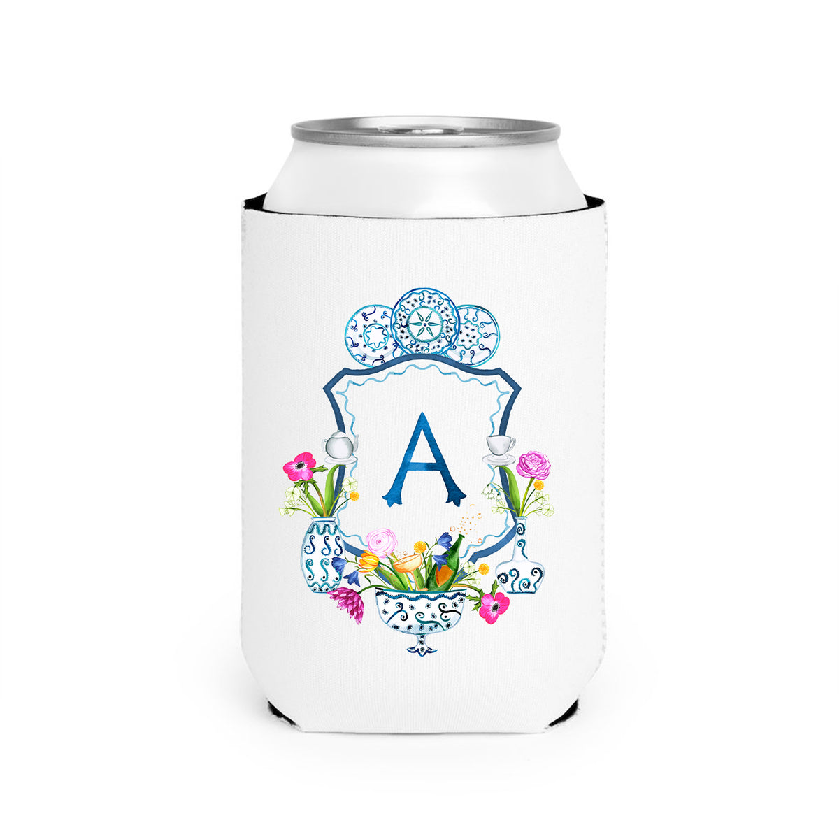 Personalized Crest Koozie