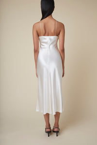 The Carolyn Slip Dress in Ivory