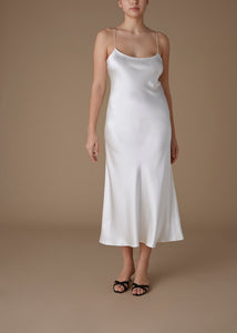 The Carolyn Slip Dress in Ivory