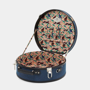 The Editor in Navy Hatbox Large