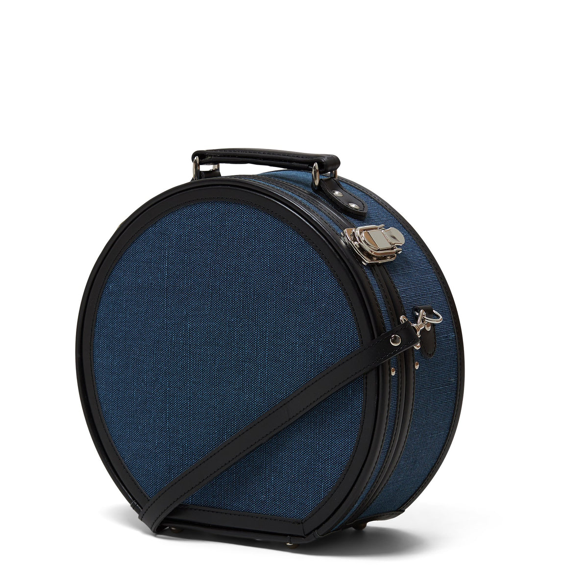 The Editor in Navy Hatbox Small