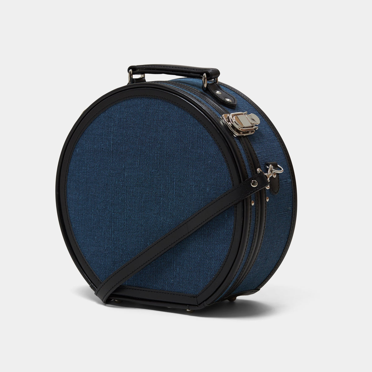 The Editor in Navy Hatbox Small