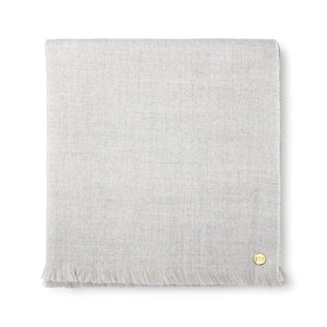 Soft Grey Double Sided Baby Alpaca Throw Blanket