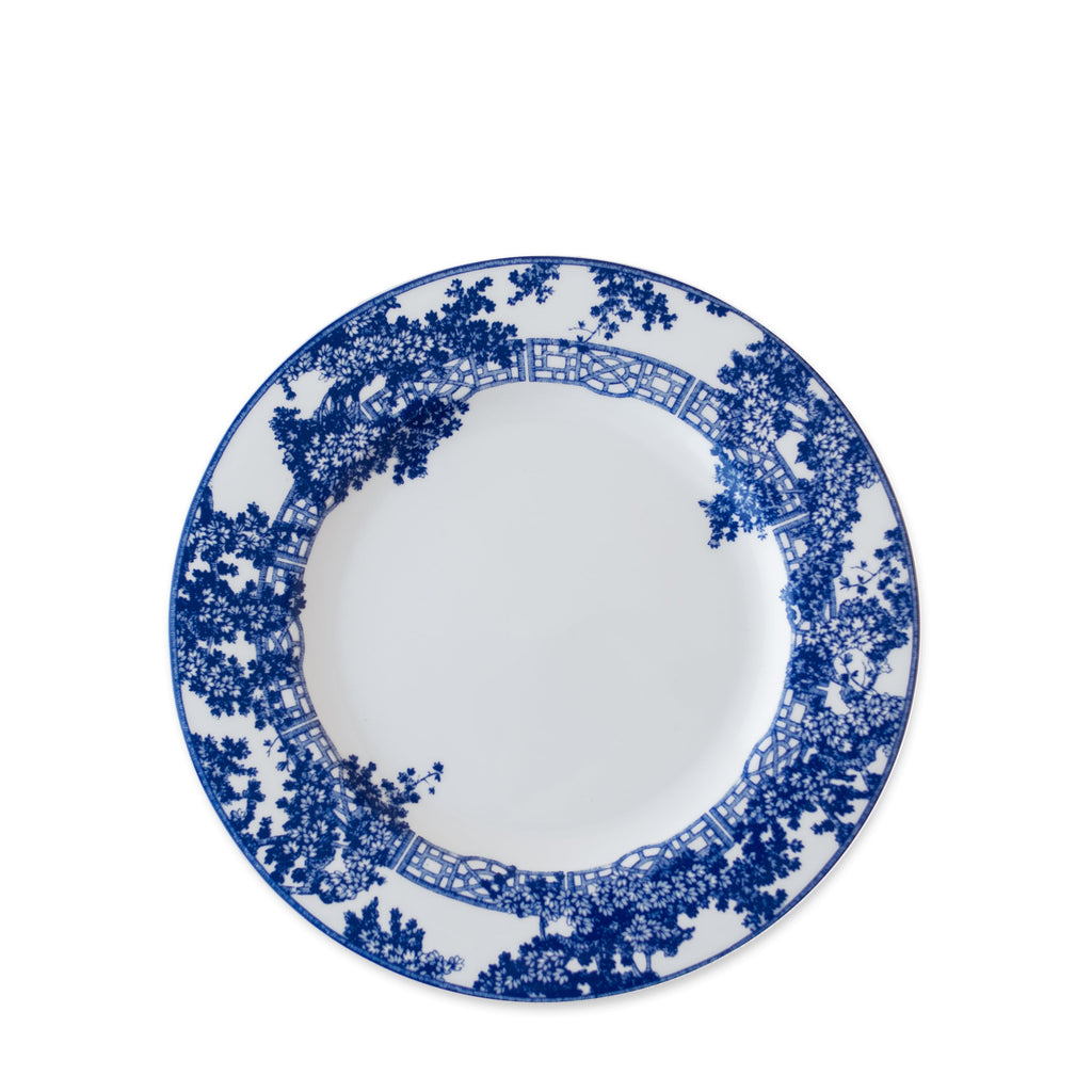 Toile Tales Rimmed Salad Plate - Caskata