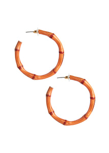 Palmer Bamboo Hoop Earrings