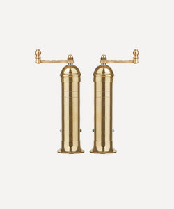 REBECCA UDALL Brass salt & Pepper mill set