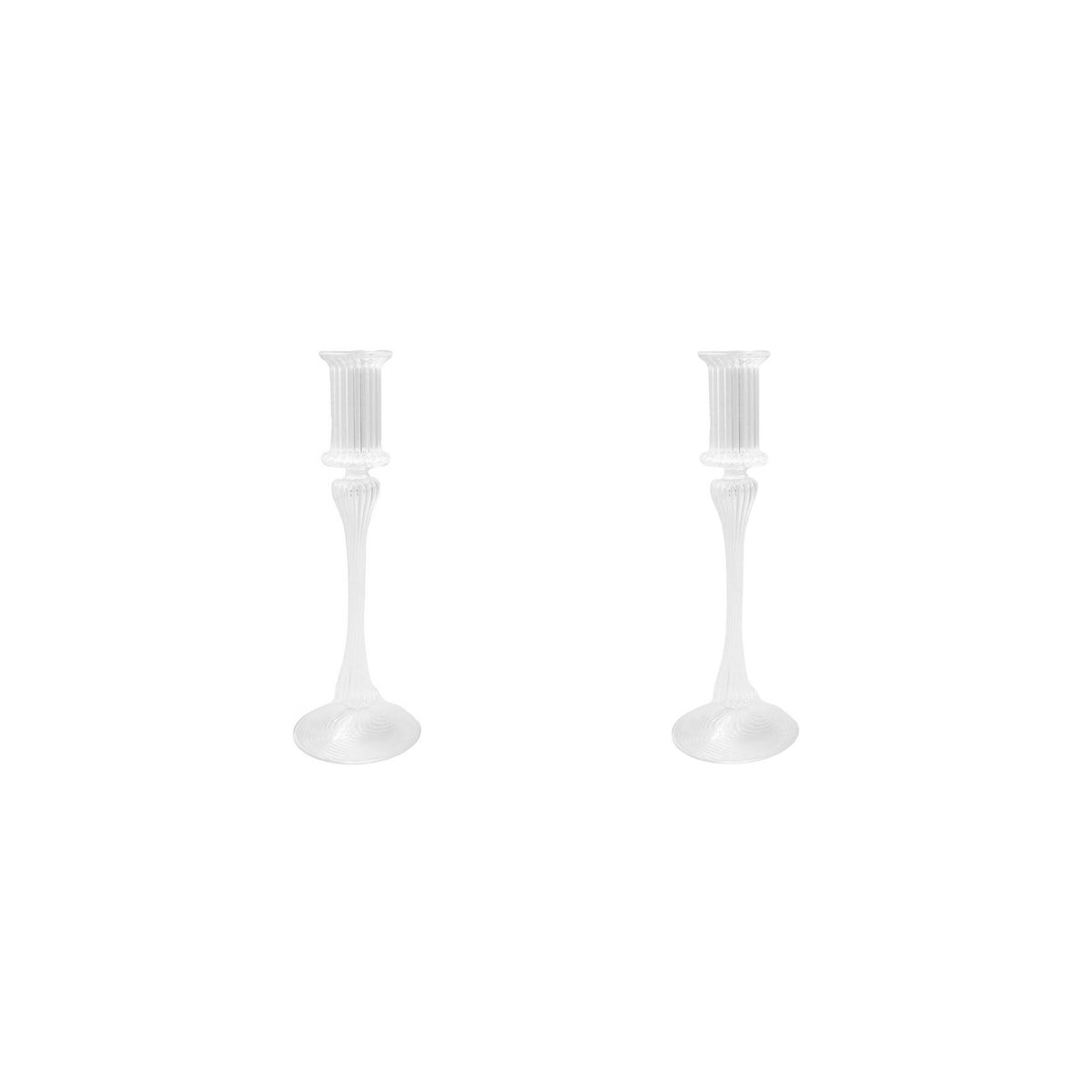 Flora Tall Candlestick, Set of 2 - Skye McAlpine Tavola