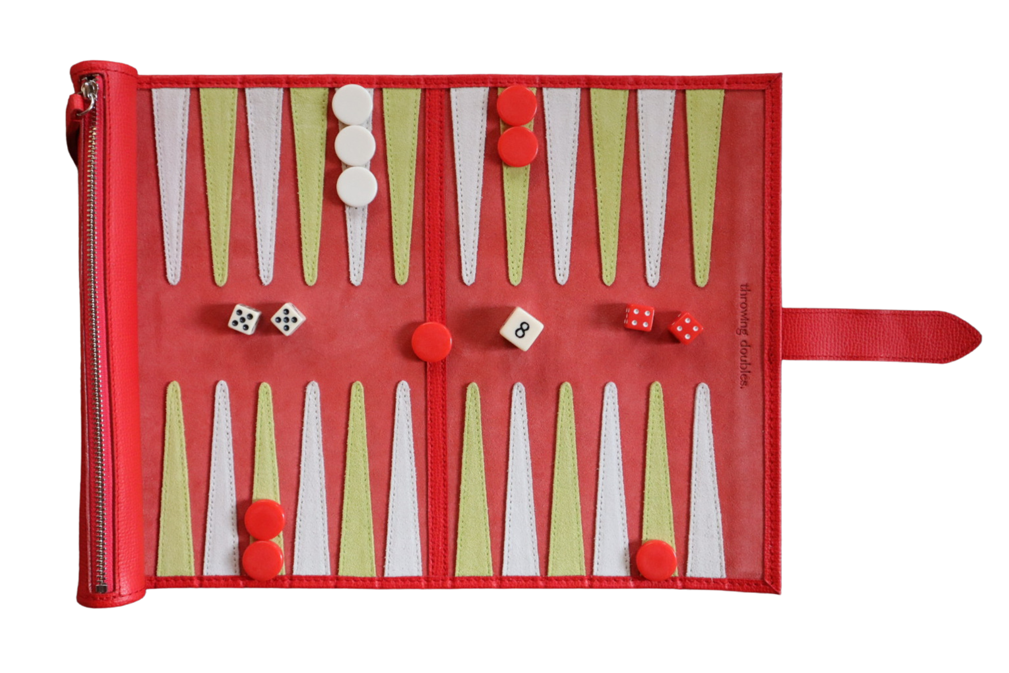 Travel Backgammon Board Red