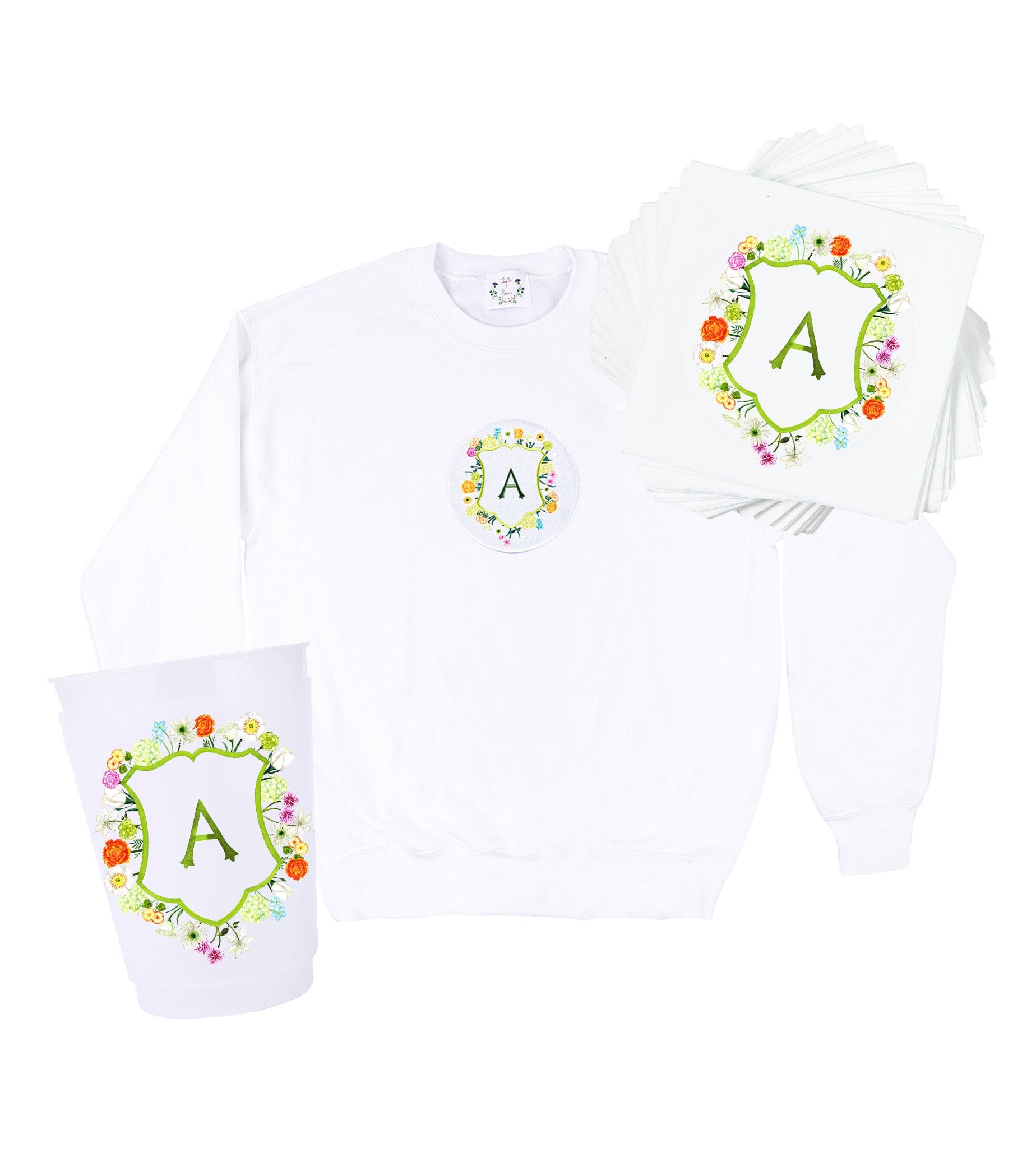 Spring Floral Crest Bundle