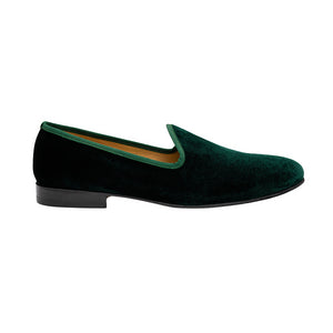 Men's Green Velvet Slipper II