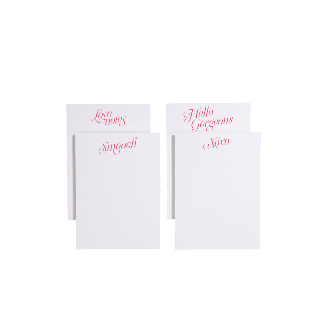 Sweetheart Notepads, Set of 4