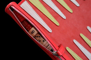 Travel Backgammon Board Red