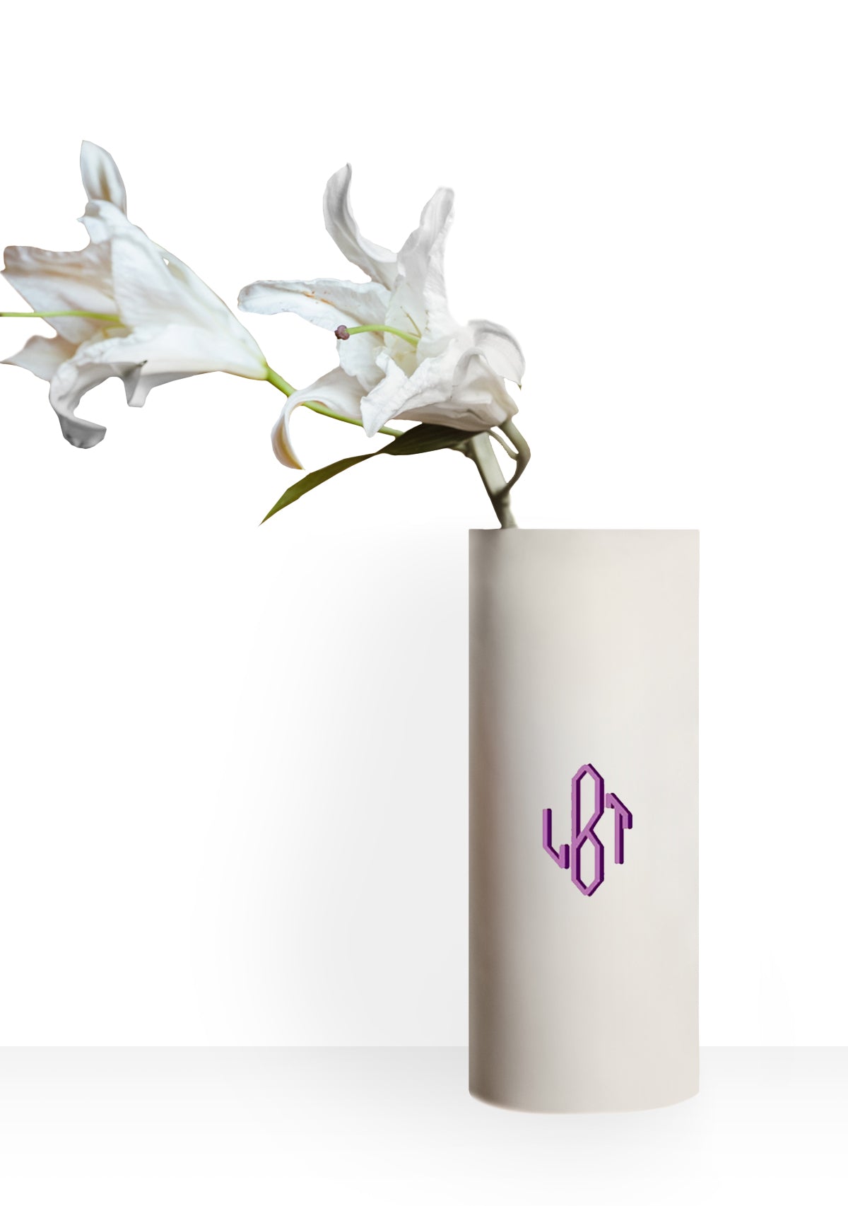 Monogrammable Beige Vase