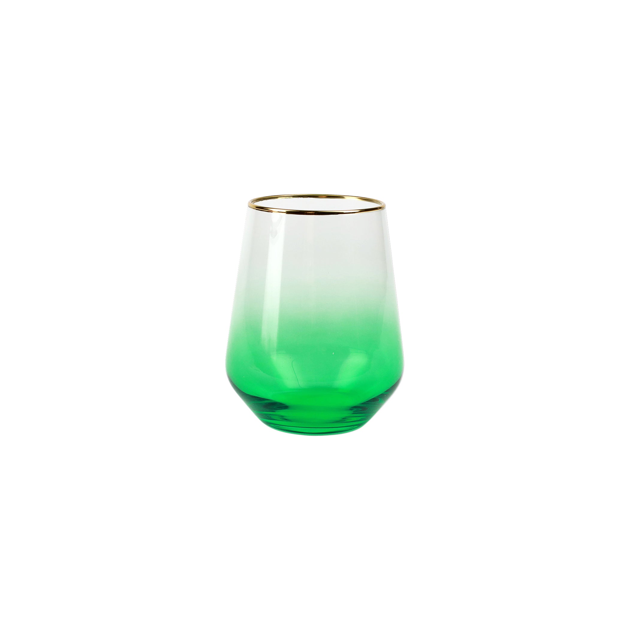 Rainbow Stemless Wine Glass