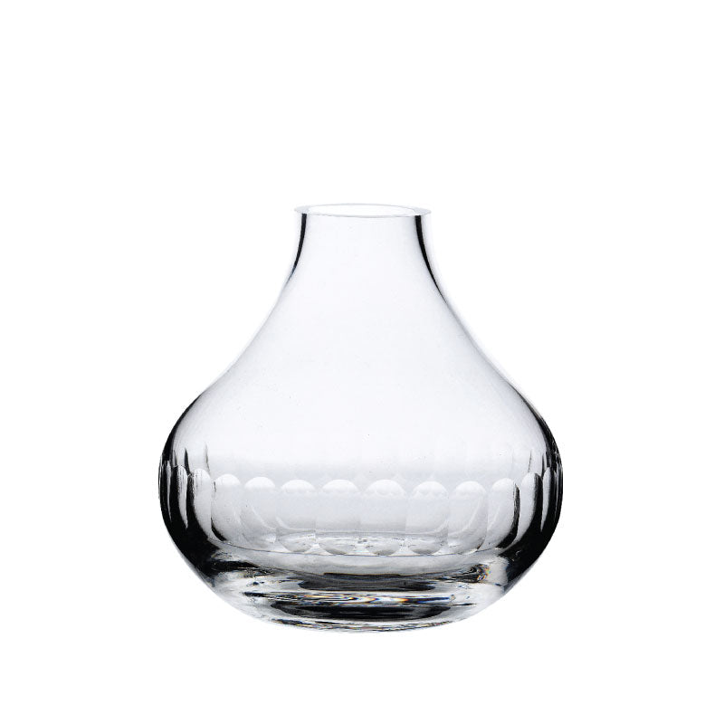 Small Crystal Vase with Lens Design