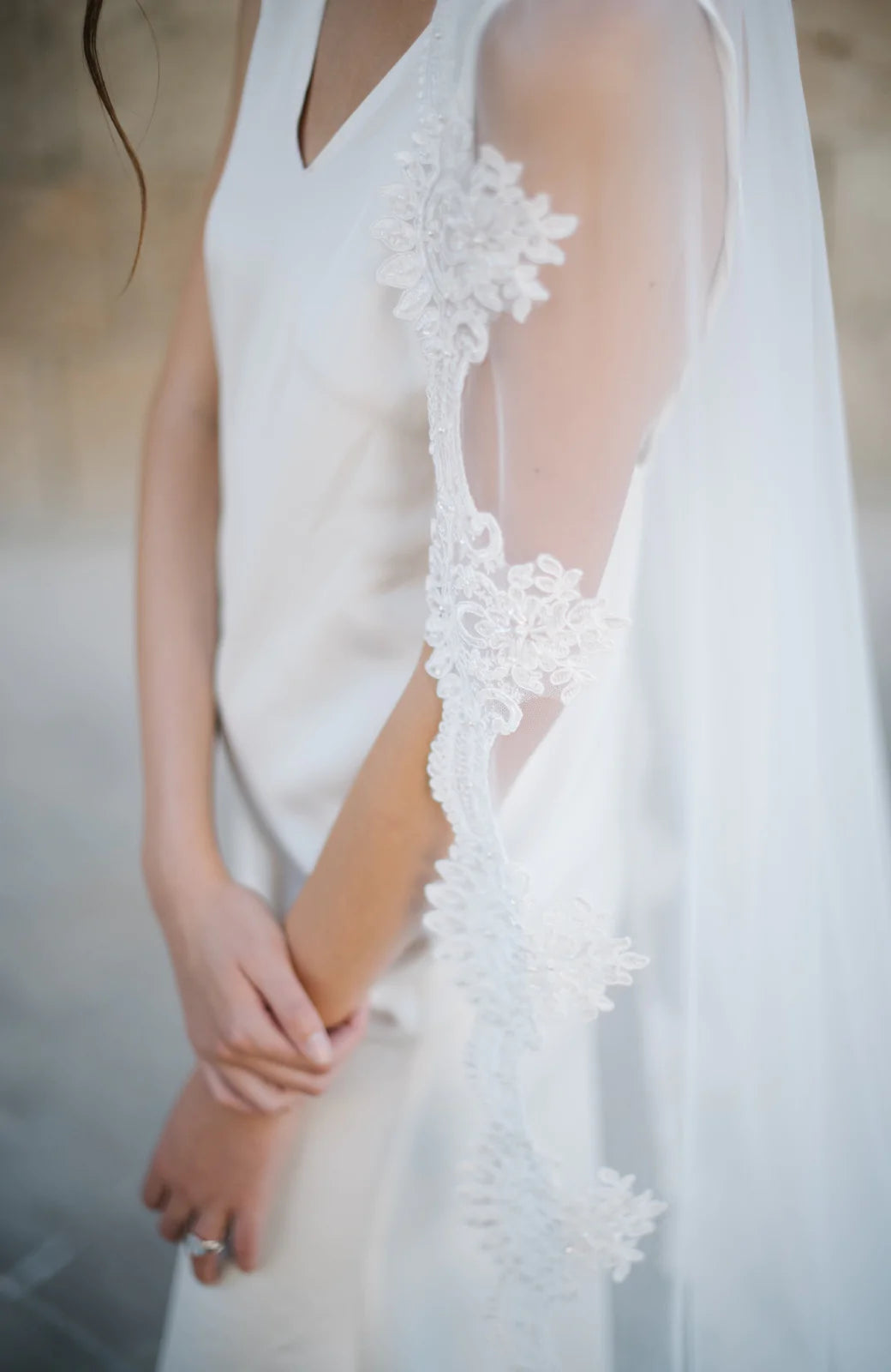 Venetia Lace Wedding Veil - Daphne Newman Design