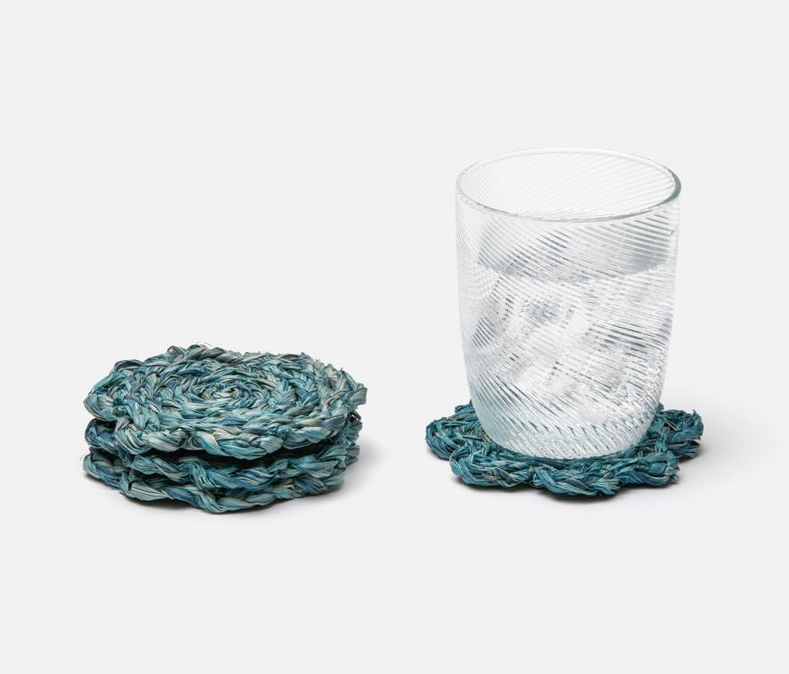 Vera Bleached Flower Coasters