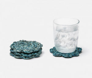 Vera Bleached Flower Coasters