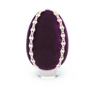 Violet Crystal Trimmed Egg