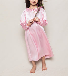 Pink Silk Delphine Nightgown