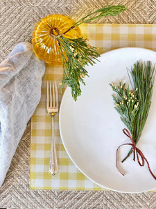 Wadsworth Goldenrod Gingham Placemat