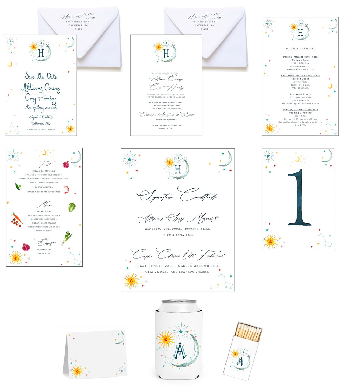 Personalized Wedding Invitation Bundle