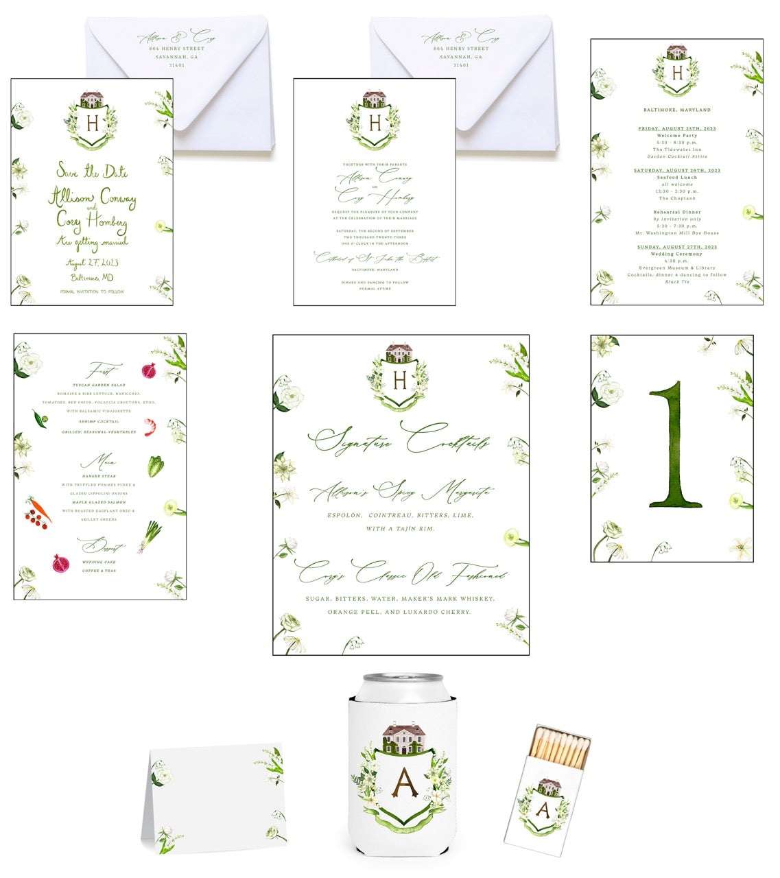 Personalized Wedding Invitation Bundle