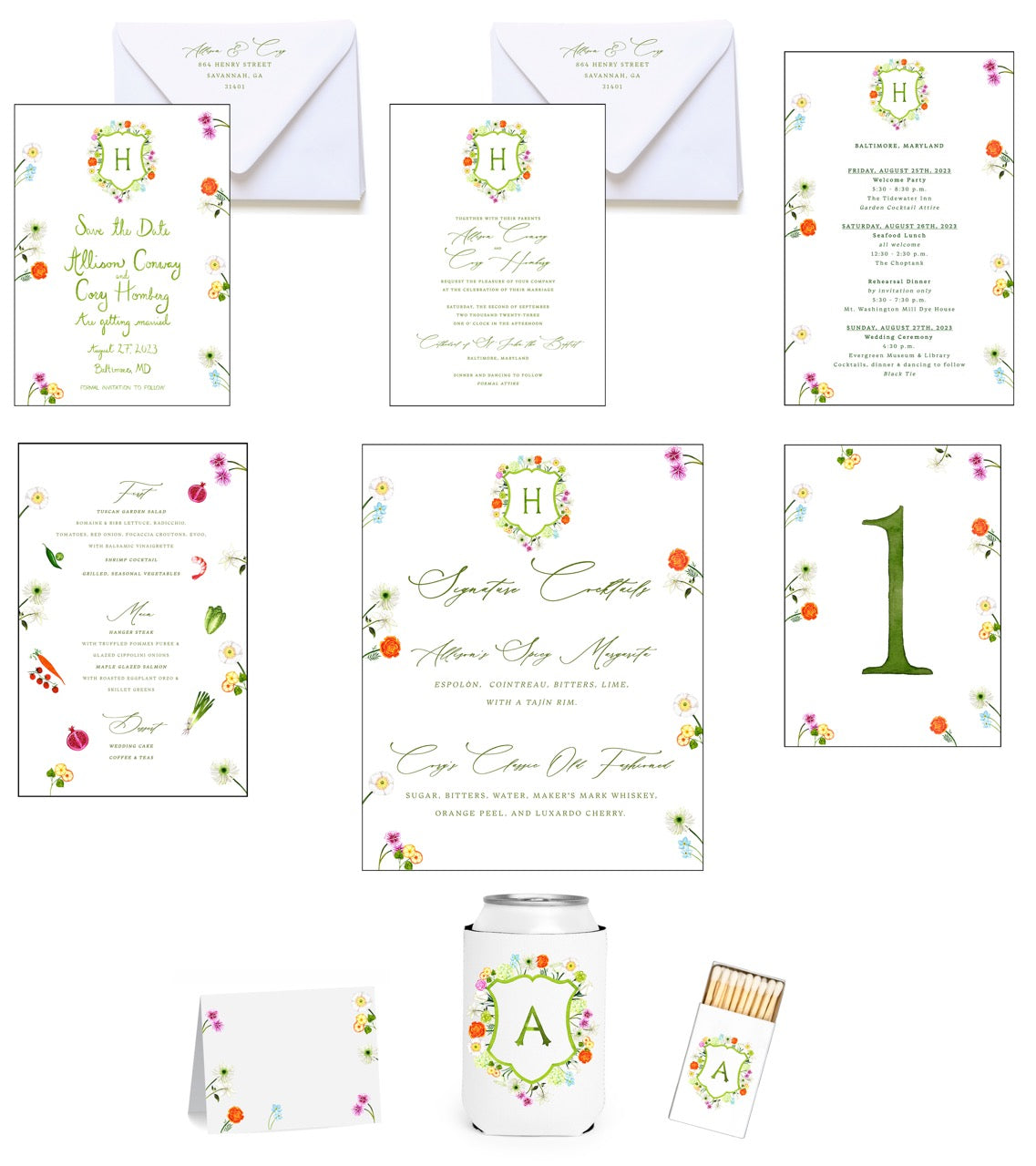 Personalized Wedding Invitation Bundle