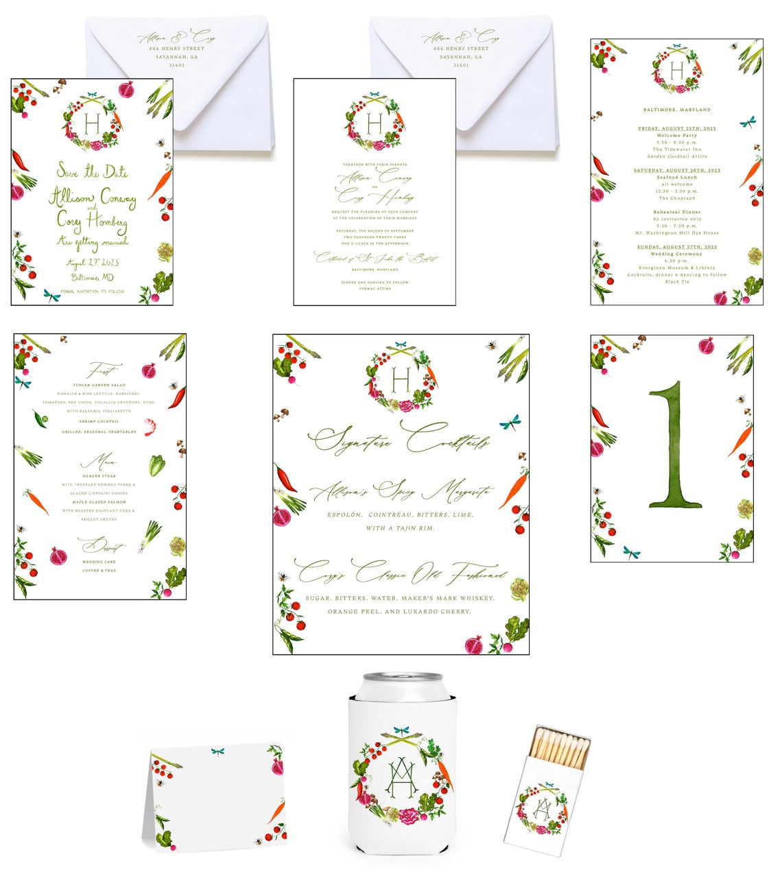 Personalized Wedding Invitation Bundle