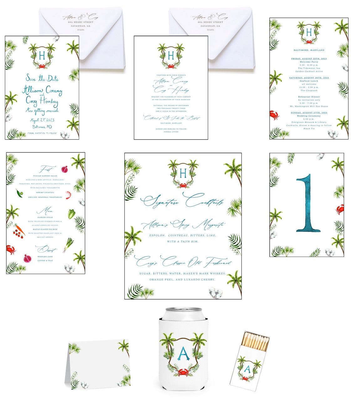 Personalized Wedding Invitation Bundle