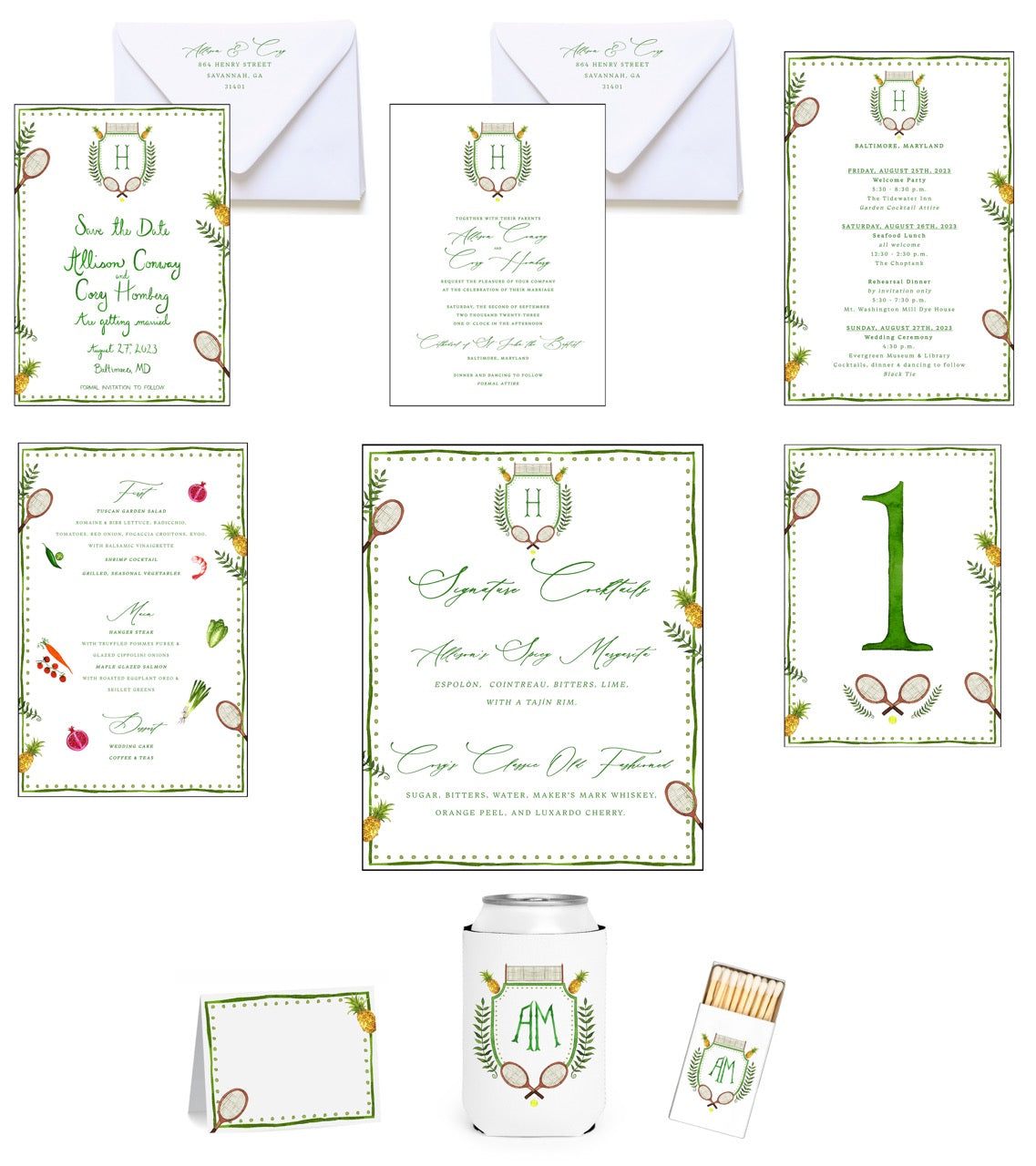 Personalized Wedding Invitation Bundle