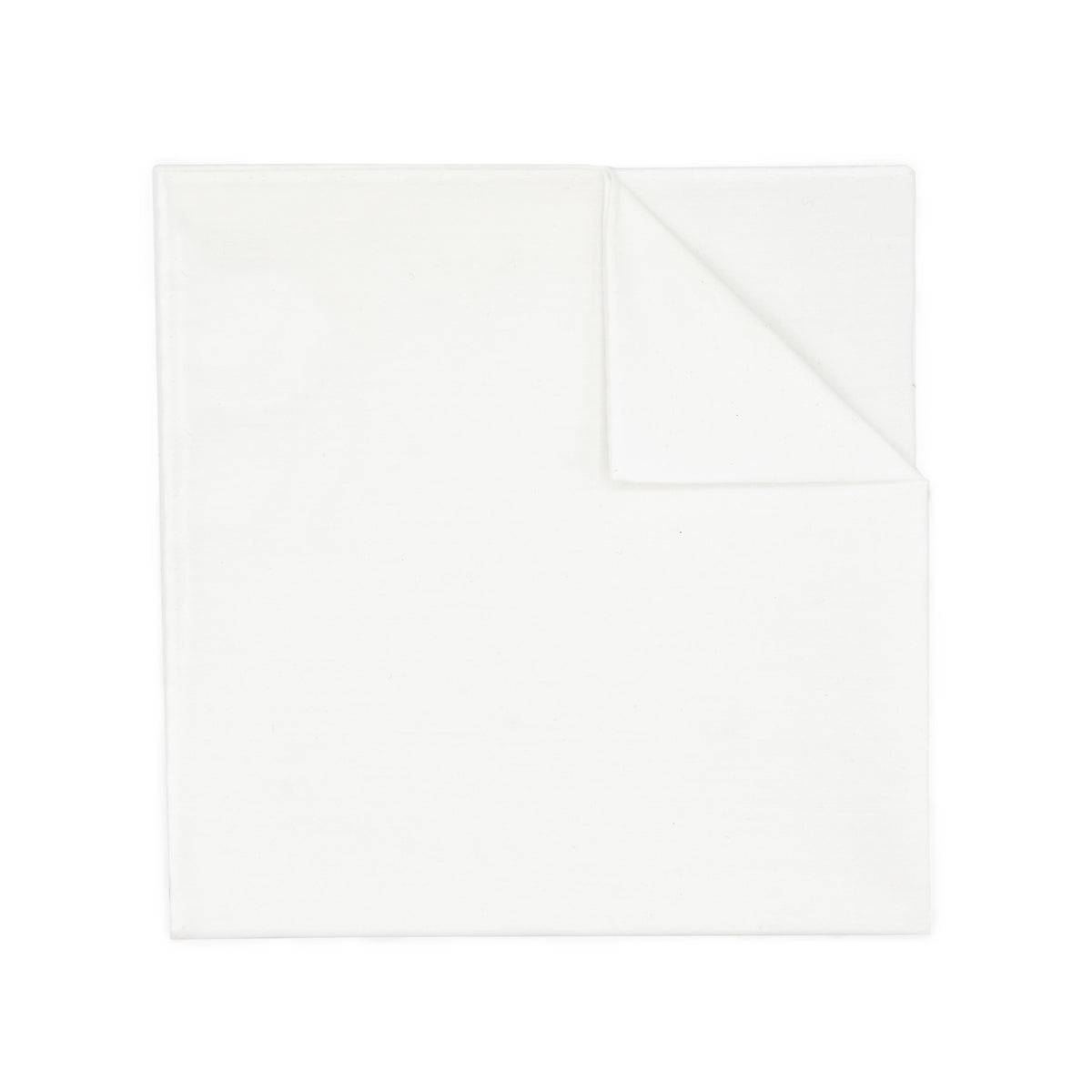 White Cotton Pocket Square