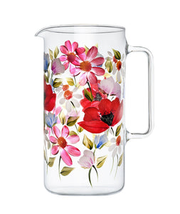 Wildflowers Jug with Set of 6 Tumblers