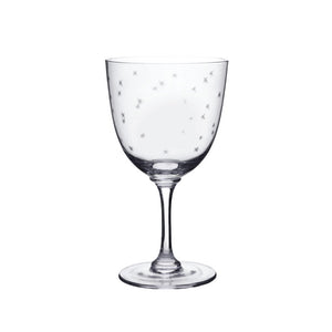 Crystal Wine Glasses with Stars Design