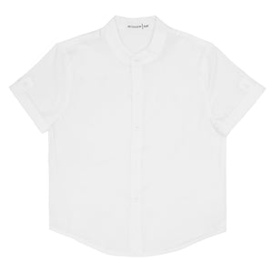 Boys White Button Down Shirt