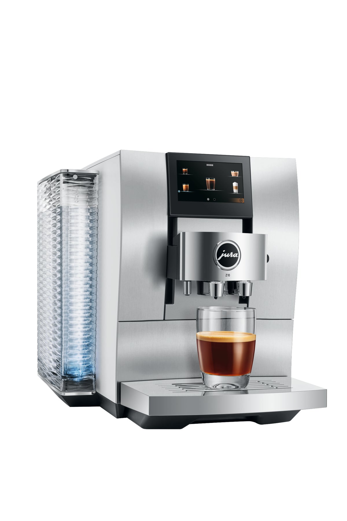 Z10 Fully Automatic Coffee Machine in Aluminum White