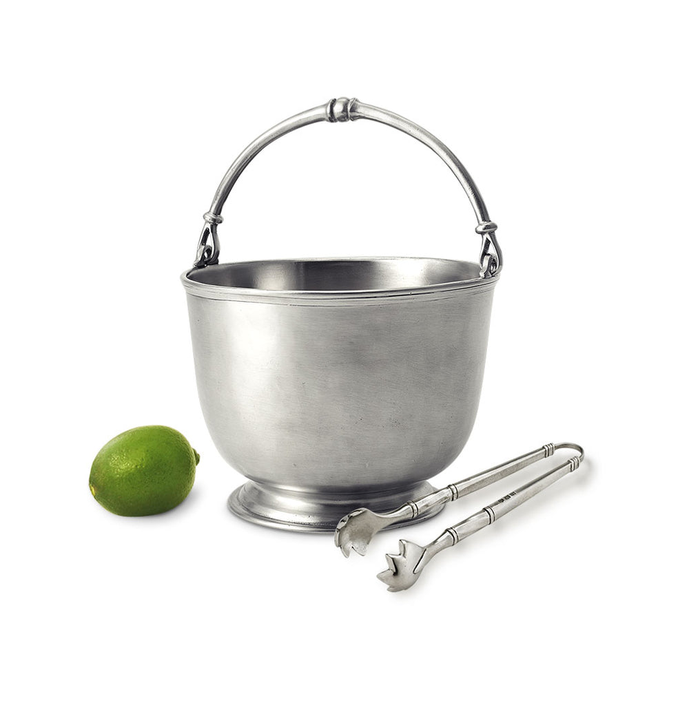 Bar Ice Bucket with Tongs Set, Set of 2