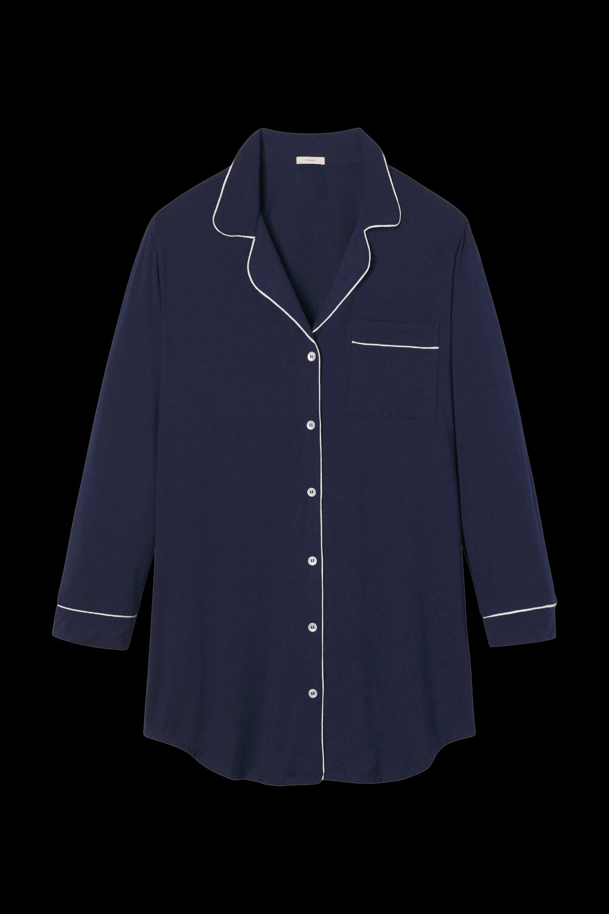 Gisele Sleepshirt in Navy/Ivory